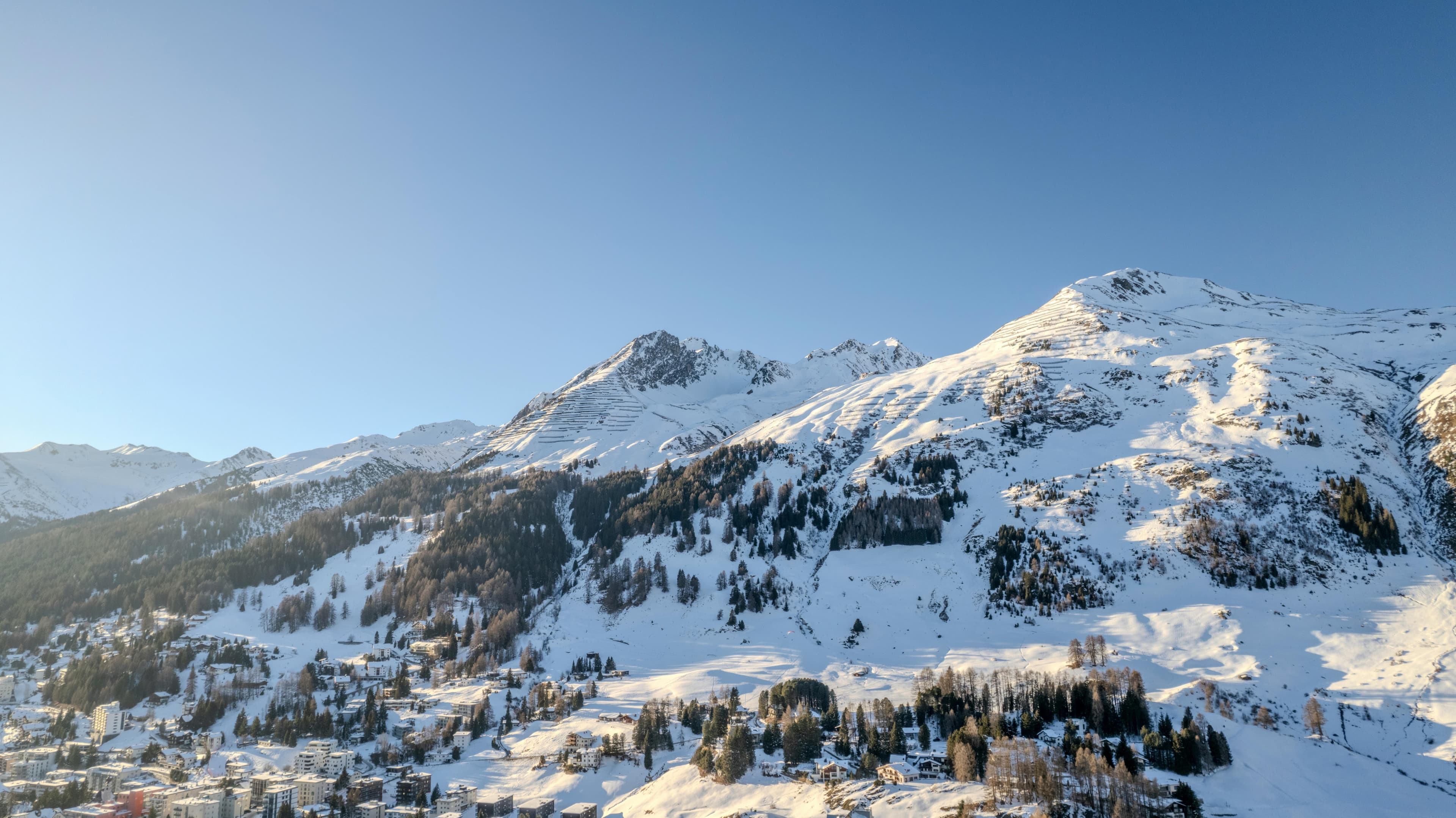Mountain landscape in Davos
